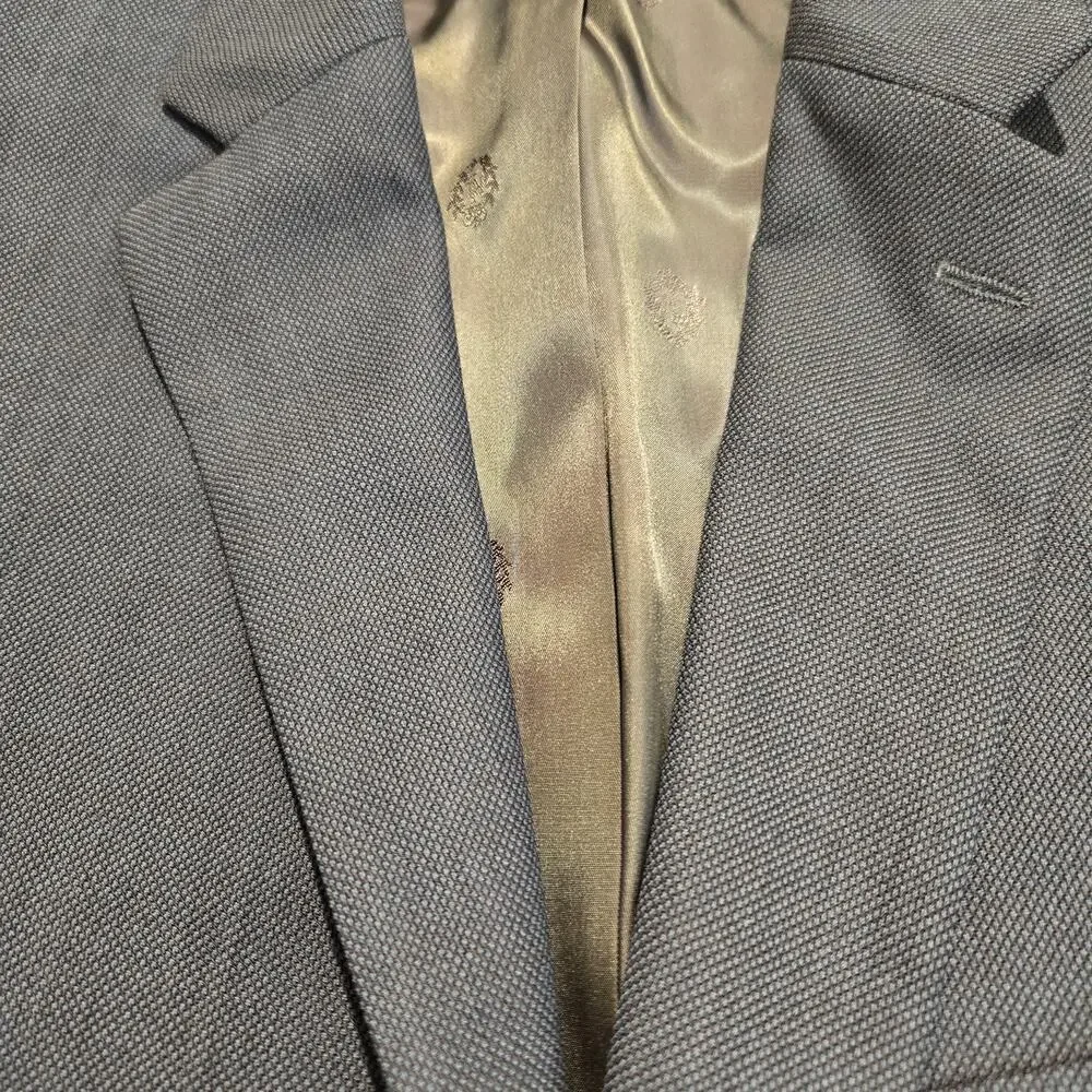 Lauren Ralph Lauren 100% Wool Suit Jacket Sports Coat Men's 44L Dark Brown